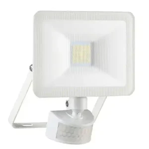 Gratis Versand ELRO 							LED Flutlichtstrahler mit Bewegungsmelder Weiß, 10 Watt, IP54