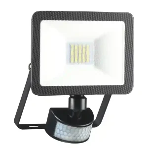 ELRO 							LED Flutlichtstrahler mit Bewegungsmelder Schwarz, 10 Watt, IP54 Kostenloser Versand
