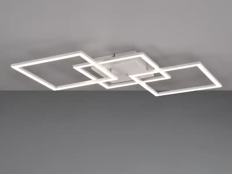 RL LIVE YOUR LIGHT Große LED Deckenleuchte TRAIL Weiß schwenkbar, Neutralweiß, Breite 74cm Must-Have