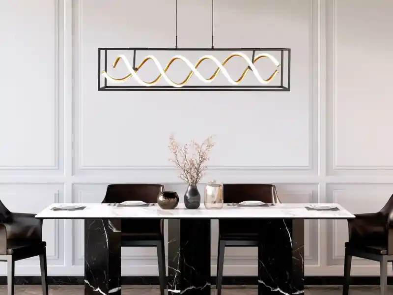 Fischer & Honsel LED Pendelleuchte GIAN mit Fernbedienung dimmbar & Tageslicht, Breite 90cm Wochenendangebot