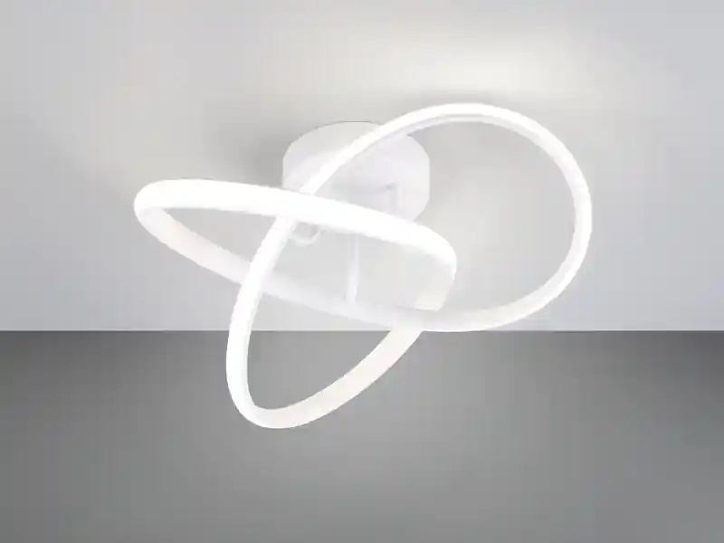 Highlight RL LIVE YOUR LIGHT LED Decken- und Wandleuchte MEO Metall Weiß, Ø 40cm