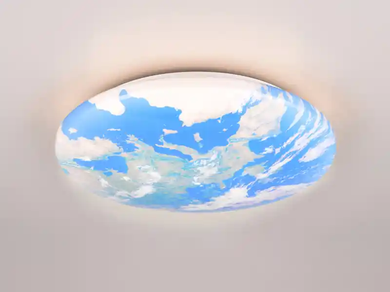 Solange Der Vorrat Reicht RL LIVE YOUR LIGHT Coole LED Deckenleuchte TERRA mit Weltkugelcover aus Kunststoff, Ø 37cm