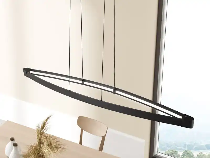 Wochenendangebot Fischer & Honsel LED Pendelleuchte FENGA dimmbar & CCT Lichtfarbe, Breite 119cm