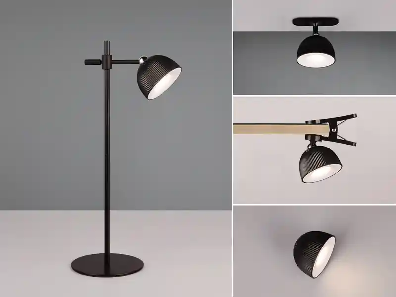 RL LIVE YOUR LIGHT LED Akku Tischleuchte MAXIMA 3 in 1, per USB aufladbar, Schwarz max. Höhe 41cm Wochenendangebot