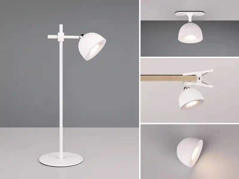 RL LIVE YOUR LIGHT LED Akku Tischleuchte MAXIMA 3 in 1, per USB aufladbar, Weiß max. Höhe 41cm Neu Im Sortiment