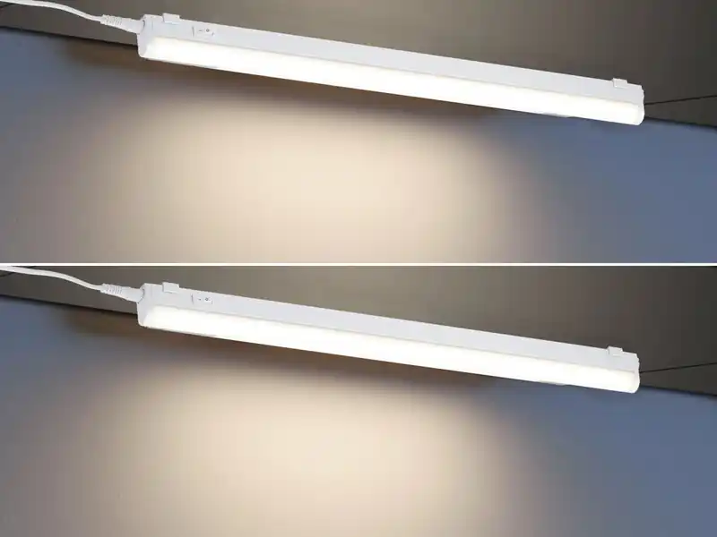 Kostenloser Rückversand meineWunschleuchte 2er SET LED Unterbauleuchten mit Schalter & 230V Direktanschluss, Länge 51cm