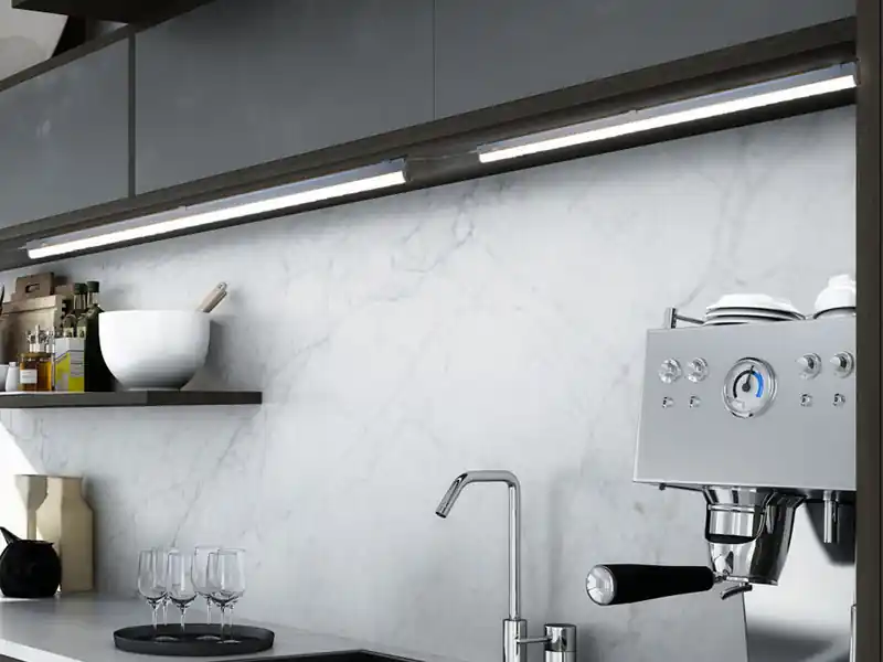 Direkt Vom Hersteller meineWunschleuchte 2er SET LED Unterbauleuchten mit Schalter & 230V Direktanschluss, Länge 84cm