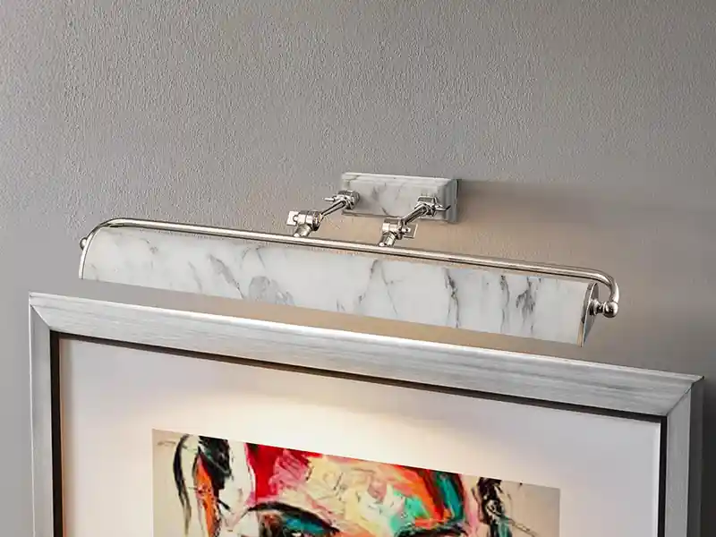 Saisonangebot Elstead Lighting Große Bilderleuchte WINCHFIELD verstellbar, Marmoroptik, Breite 70cm