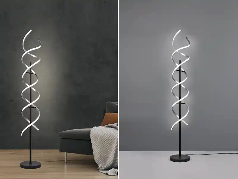 Trio Leuchten LED Stehleuchte SEQUENCE dimmbar & Lichtfarbe einstellbar Silber 150cm Angebot