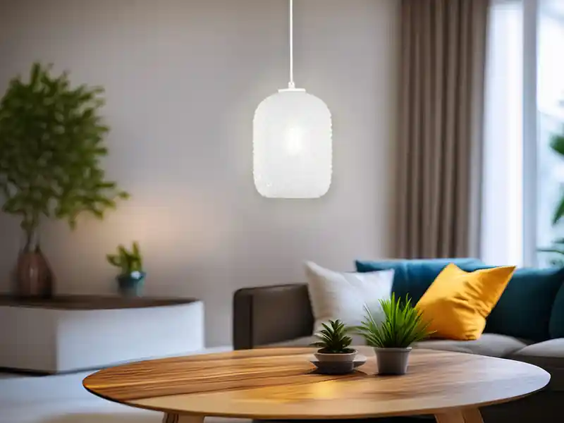 Sale meineWunschleuchte LED Pendelleuchte einflammig Kristall Glasschirm in Weiß, Ø 15cm
