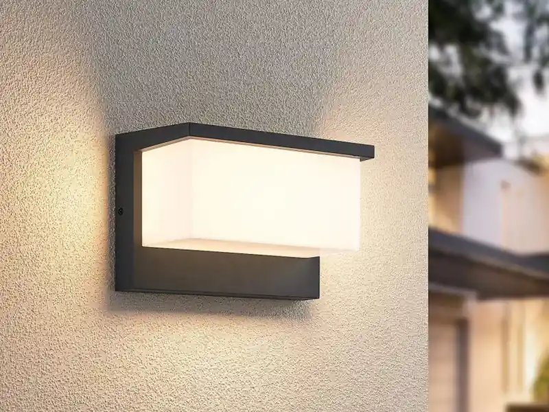 Trio Leuchten LED Außenwandleuchte NESTOS in Anthrazit & Weiß, Breite 23cm Sofort Bestellen