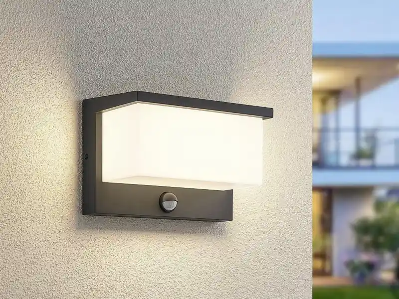 Günstig Trio Leuchten LED Außenwandleuchte NESTOS mit Bewegungsmelder, Breite 23cm
