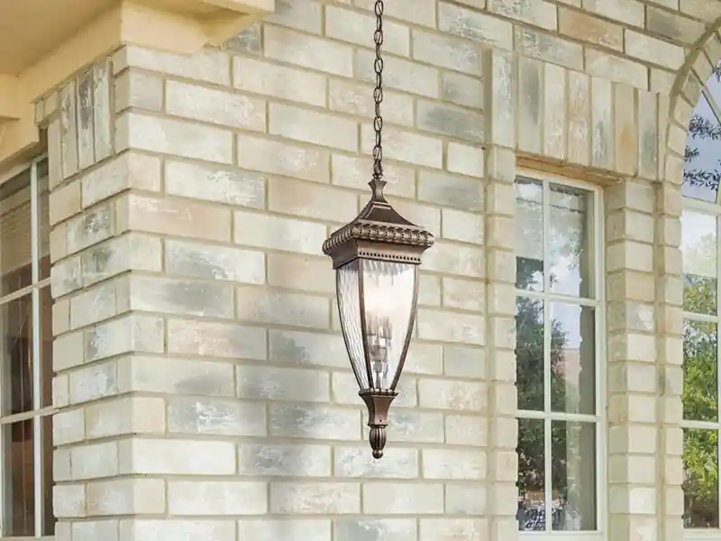 Sichere Zahlung KICHLER Historische Außen Hängeleuchte VENETIAN RAIN, Bronze Ø18cm