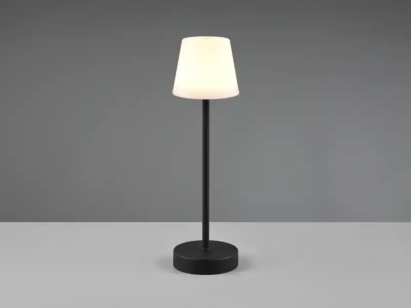RL LIVE YOUR LIGHT LED Akku Tischleuchte MARTINEZ für Innen & Außen, Schwarz 39cm Schneller Versand