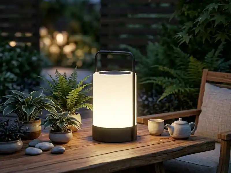 Ausverkauf FHL easy Outdoor Solar Tischleuchte CASOLI mit Fernbedienung, Höhe 20cm