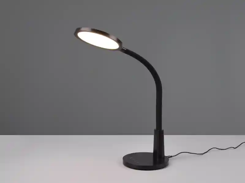 Geprüft RL LIVE YOUR LIGHT LED Schreibtischleuchte SALLY Flexibel dimmbar Schwarz, Höhe 36cm