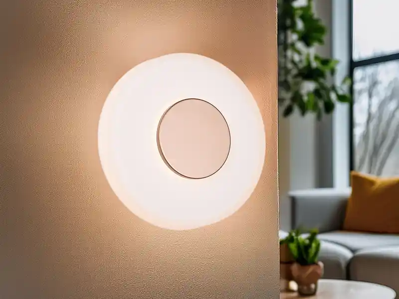 Must-Have Trio Leuchten Dimmbare LED Wandleuchte CELESTE mit Glasschirm Weiß, Ø 22cm