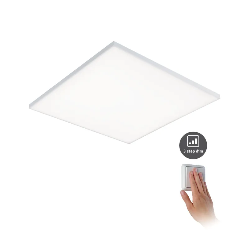 LED Panel 3-Step-Dim Velora eckig 595x595mm 34W 3500lm 3000K Weiß dimmbar Kracherpreis