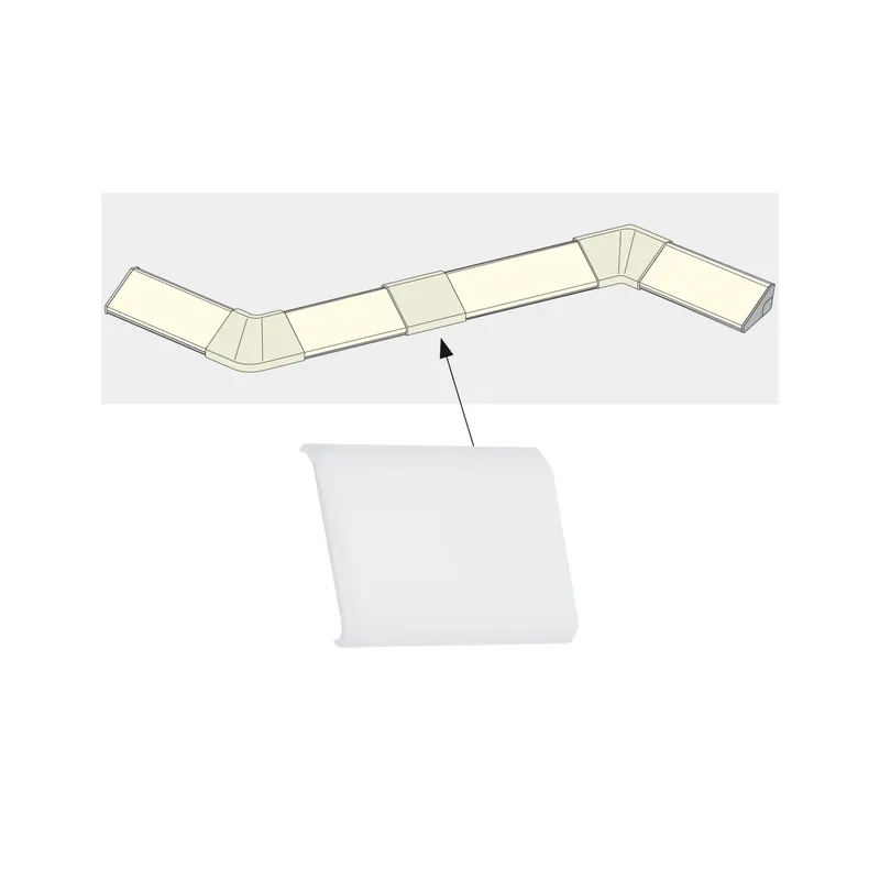 LED Strip Profil Delta Cover 4er Set Satin Meistverkauft