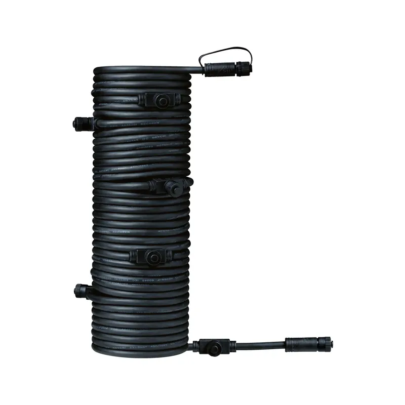 Top-Seller Plug & Shine Kabel 15m 7 Ausgänge IP68 Schwarz