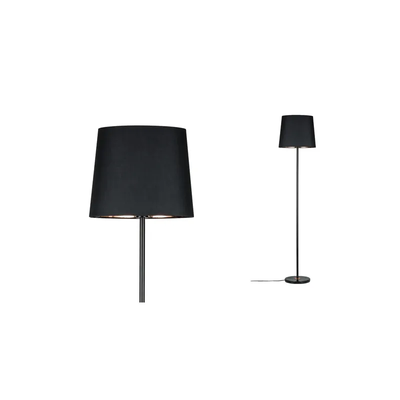 Neordic Stehleuchte Enja E27 max. 20W Schwarz/Kupfer Stoff/Marmor/Metall Jetzt Bestellen