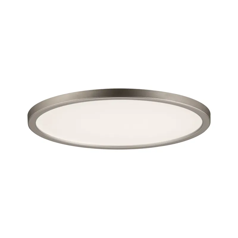 LED Einbaupanel Areo IP44 rund 180mm 11W 770lm 3000K Nickel matt dimmbar Heißes Angebot