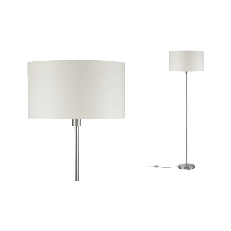 Highlight Stehleuchte Tessa E27 max. 60W Creme/Eisen gebürstet Metall/Stoff
