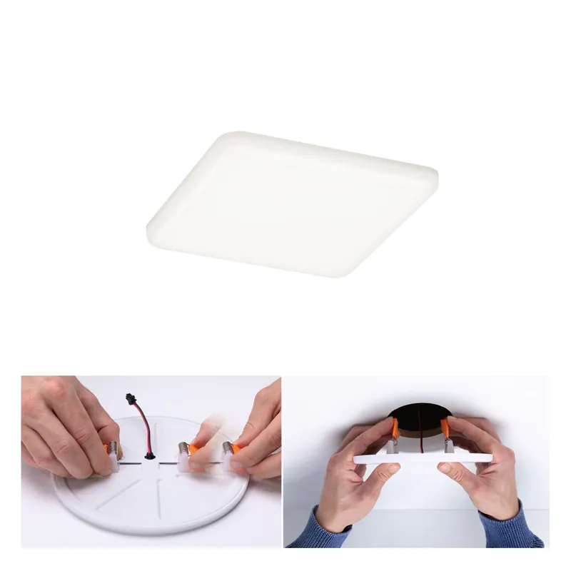 VariFit LED Einbaupanel Veluna IP44 eckig 125x125mm 8,5W 750lm 4000K Satin Jetzt Kaufen