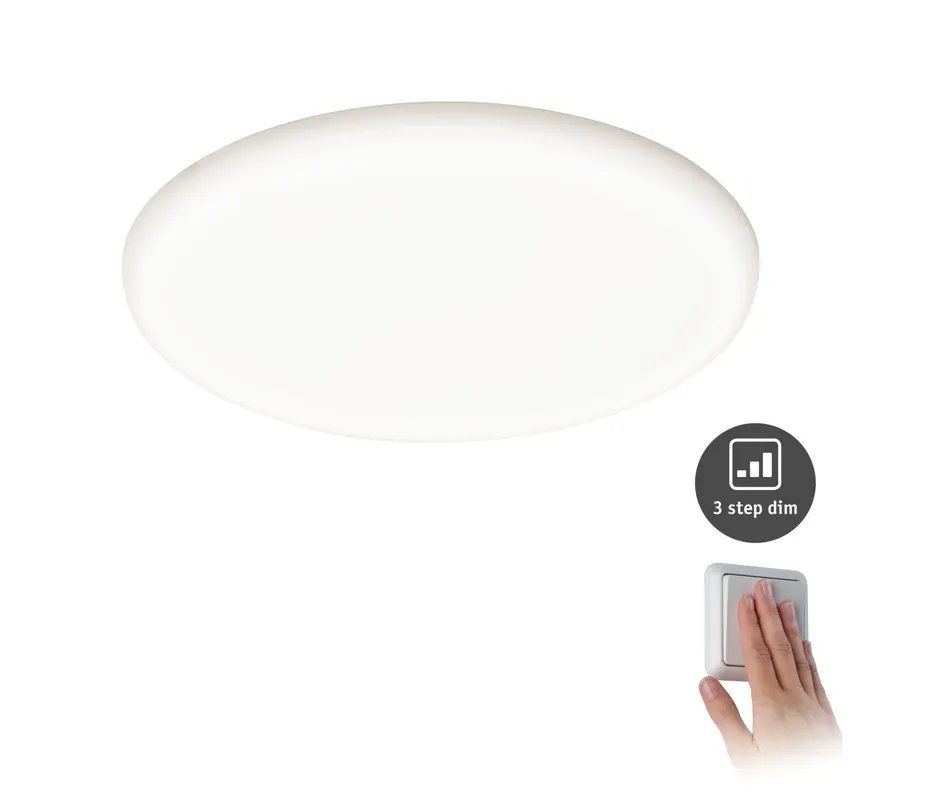 VariFit LED Einbaupanel 3-Step-Dim Veluna IP44 rund 215mm 22W 1700lm 4000K Satin dimmbar Top-Seller
