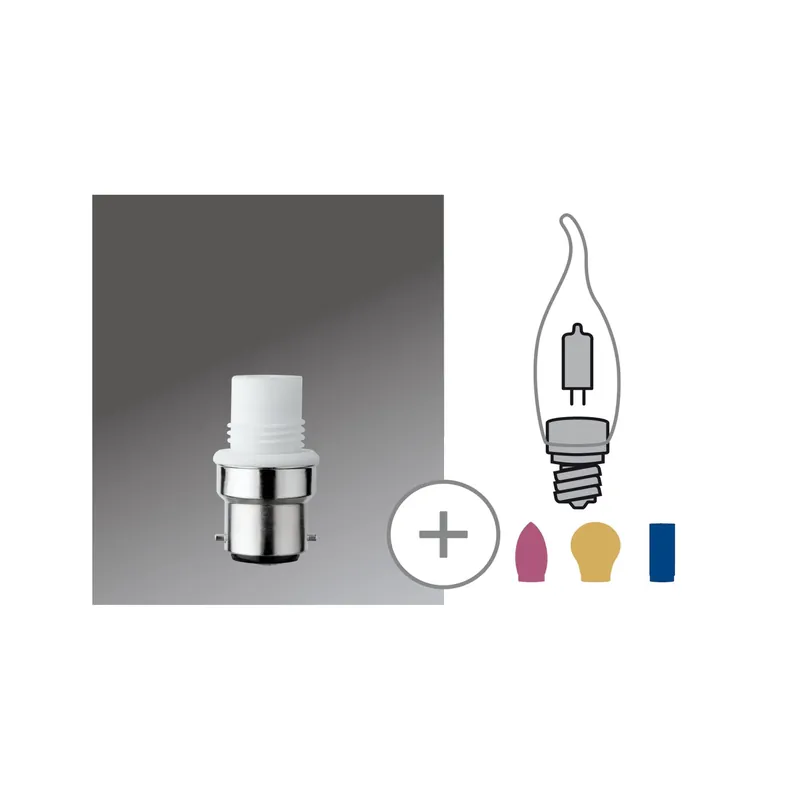 Leuchtmitteladapter Leuchtmitteladapter G9 / B22d max. 75W Weiß G9 / B22d max. 75W Weiß Sonderangebot