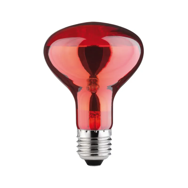 Echt Glühbirne Infrarot E27 230V 26lm 60W 1500K Rot