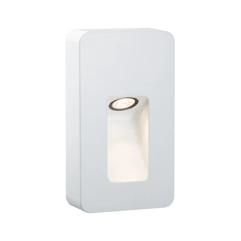 LED Außenwandleuchte Slot IP44 rund 93x163mm 2700K 2,4W 120lm 230V 30° Weiß matt Aluminium Super-Preis