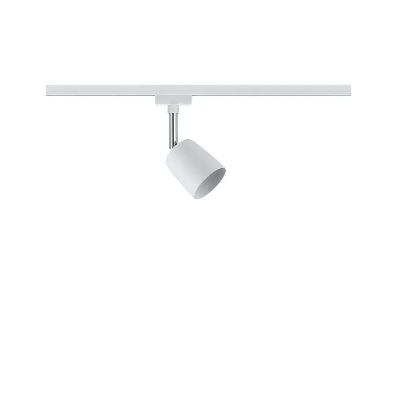 URail Schienenspot Cover Einzelspot GU10 max. 10W dimmbar 230V Weiß/Chrom Must-Have