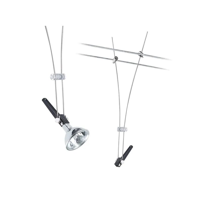 Neue Ware Seilsystem Comet Einzelspot GU5,3 max. 50W dimmbar 12V Chrom