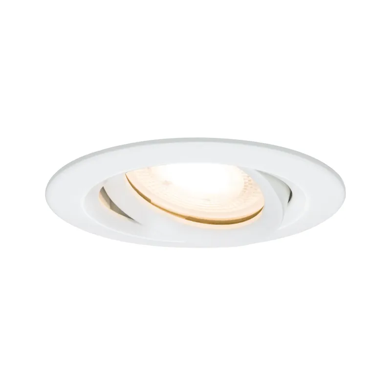Echt Einbauleuchte Nova Plus schwenkbar IP65 rund 93mm 30° GU5,3 / GU10 max. 35W 230/12V dimmbar Weiß matt