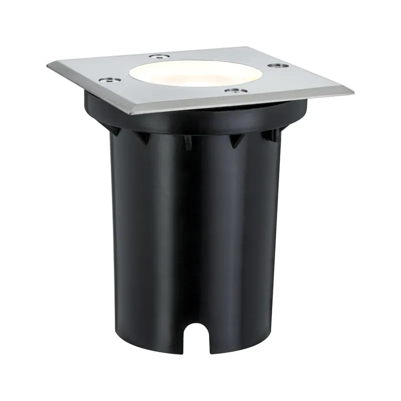 Super-Preis LED Bodeneinbauleuchte LED Bodeneinbauleuchte IP67 eckig 108x124mm 3000K 3,5W 230lm 230V Edelstahl Metall IP67 eckig 108x124mm 3000K 3,5W 230lm 230V Edelstahl Metall