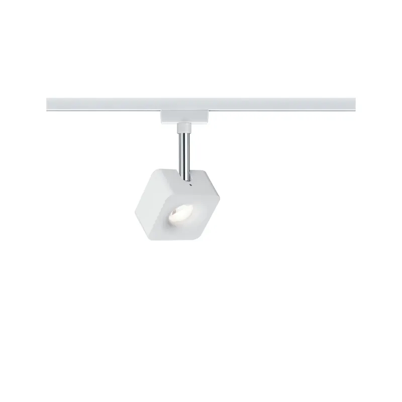 Online Kaufen URail Schienenspot Cube Einzelspot 540lm 8W 2700K dimmbar 230V Weiß/Chrom