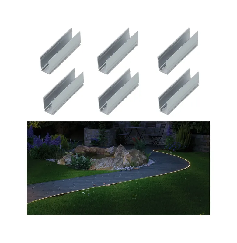 Plug & Shine LED Strip Profil 6er-Set 50x17,5mm Knallerangebot