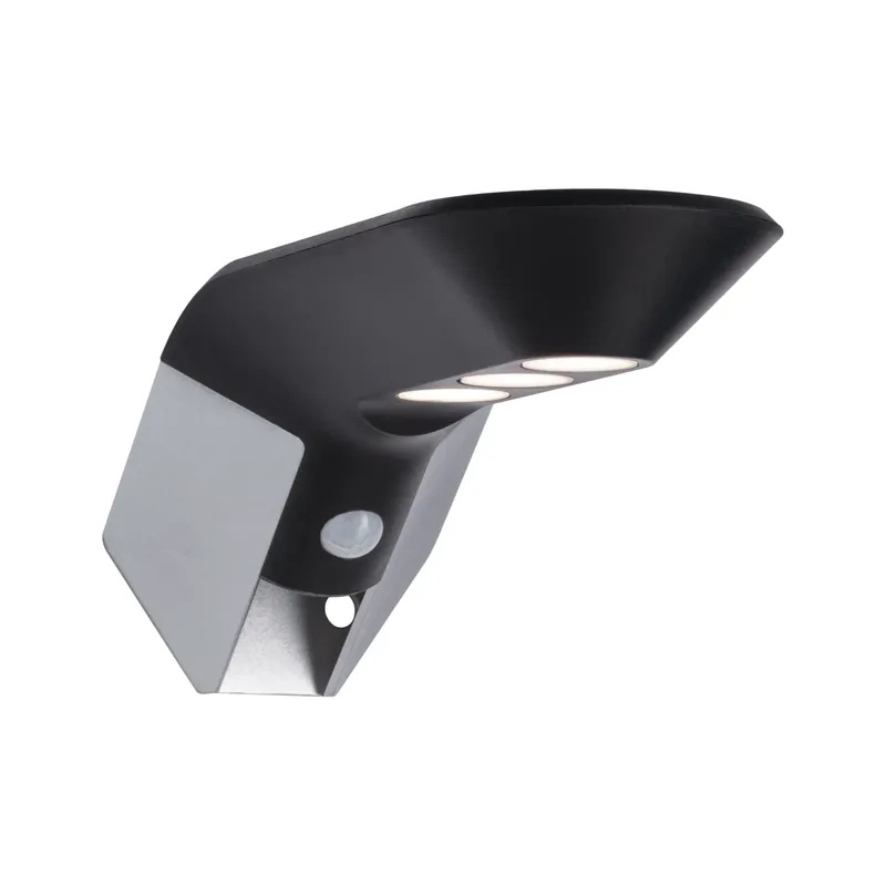 Solar LED Hausnummernleuchte Soley IP44 3000K 42lm Anthrazit Kostenloser Rückversand