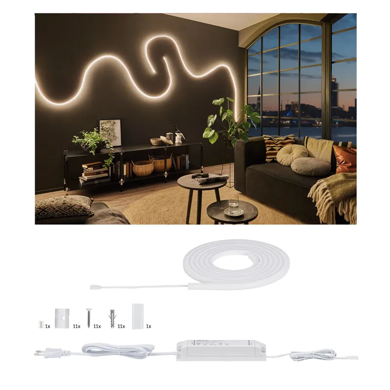 Top-Seller MaxLED Flow LED Strip Basisset Warmweiß 3m beschichtet 38W 1000lm/m 180 LEDs/m 2700K 50VA