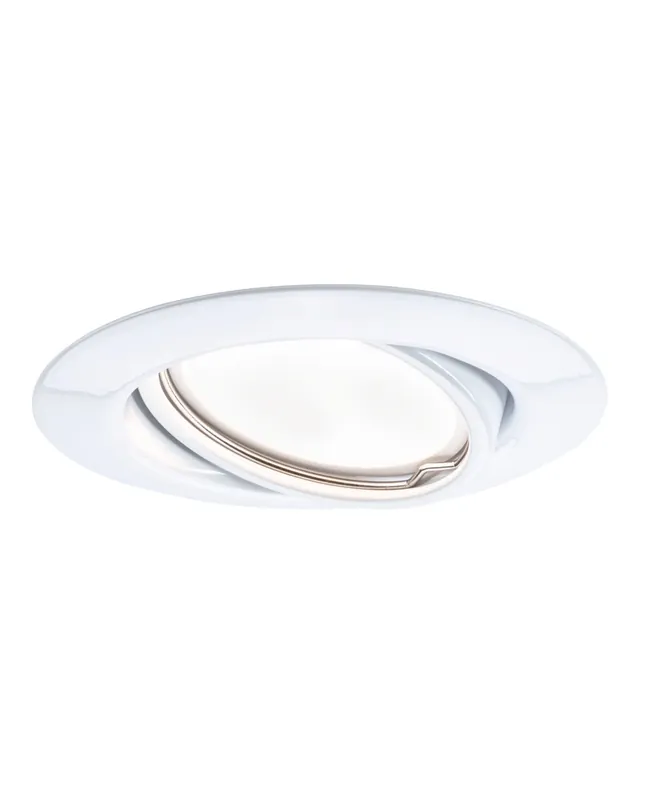 Schnäppchen LED Einbauleuchte Base Einzelleuchte schwenkbar rund 90mm 20° GU10 5W 350lm 230V 3000K Weiß