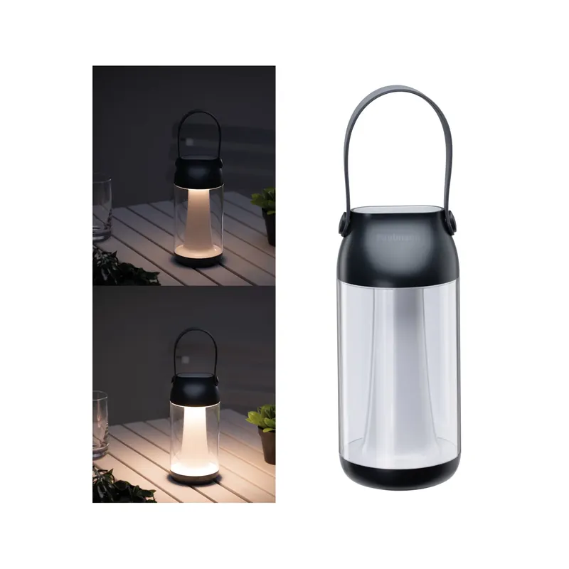 Akkuleuchte Akku Cupulino IP44 dimmbar 3000K Transparent/Anthrazit Neue Kollektion