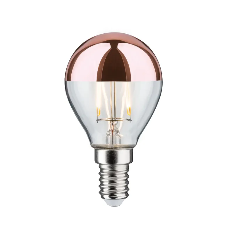 Top-Seller Modern Classic Edition Standard 230V LED Tropfen Kopfspiegel E14 220lm 2,6W 2700K Kopfspiegel Kupfer