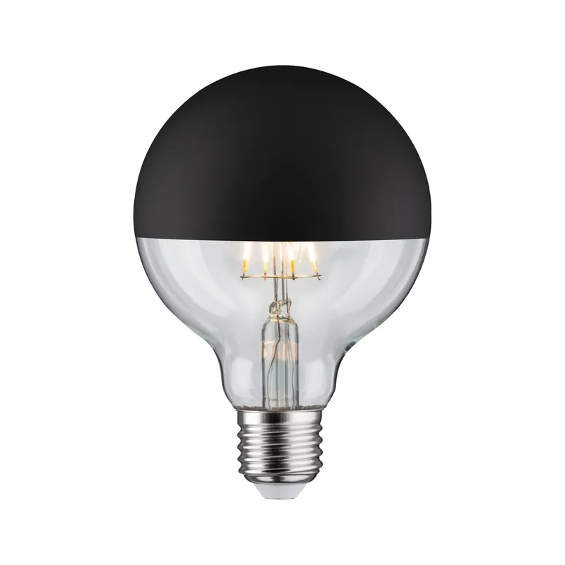 Neue Ware Modern Classic Edition Standard 230V LED Globe Kopfspiegel E27 G95 600lm 6,5W 2700K dimmbar Kopfspiegel Schwarz matt