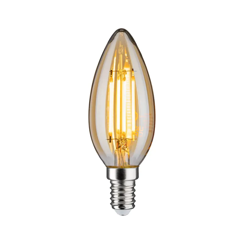 Vintage Edition Standard 230V LED Kerze E14 430lm 4,7W 2500K dimmbar Gold Preisknaller