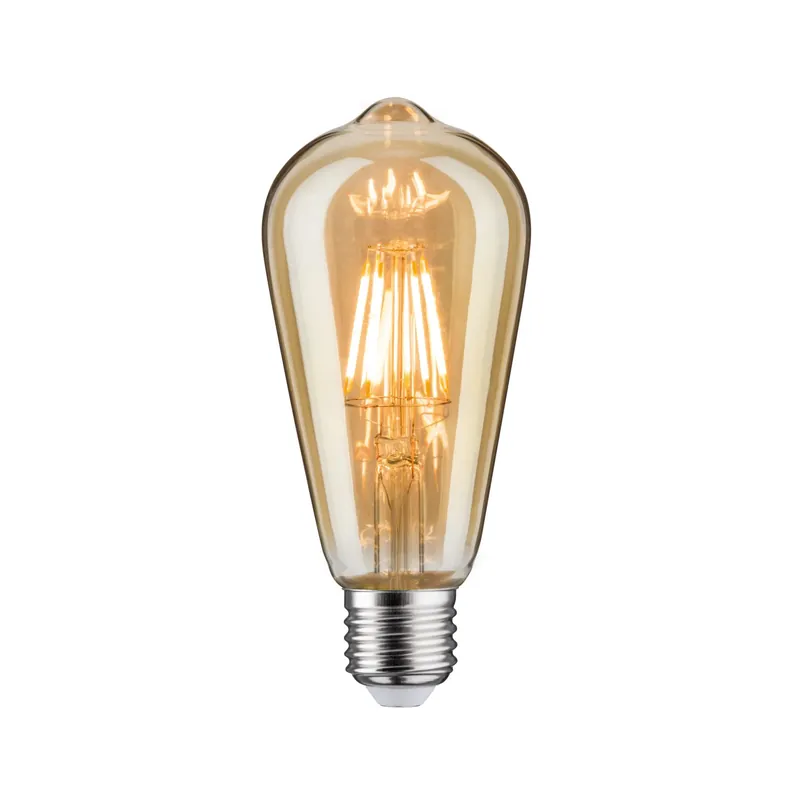 Garantierte Lieferung Vintage Edition Standard 230V LED Kolben ST64 E27 680lm 6,5W 2500K Gold
