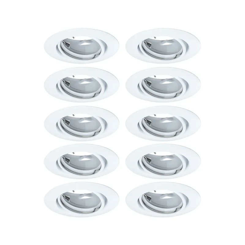 Einbauleuchte Base Basisset schwenkbar rund 90mm 20° GU10 max. 10W 230V dimmbar Weiß Angebot