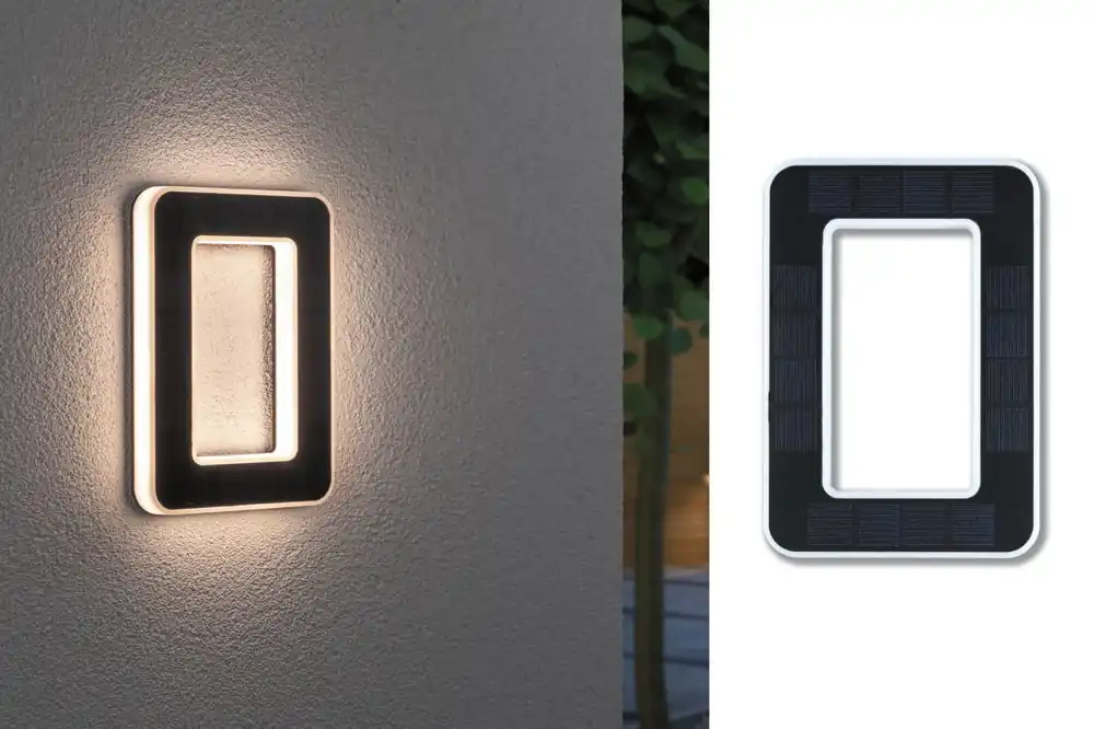 Jetzt Bestellen Solar LED Hausnummernleuchte Nummer 0 IP44 3000K 6lm Schwarz