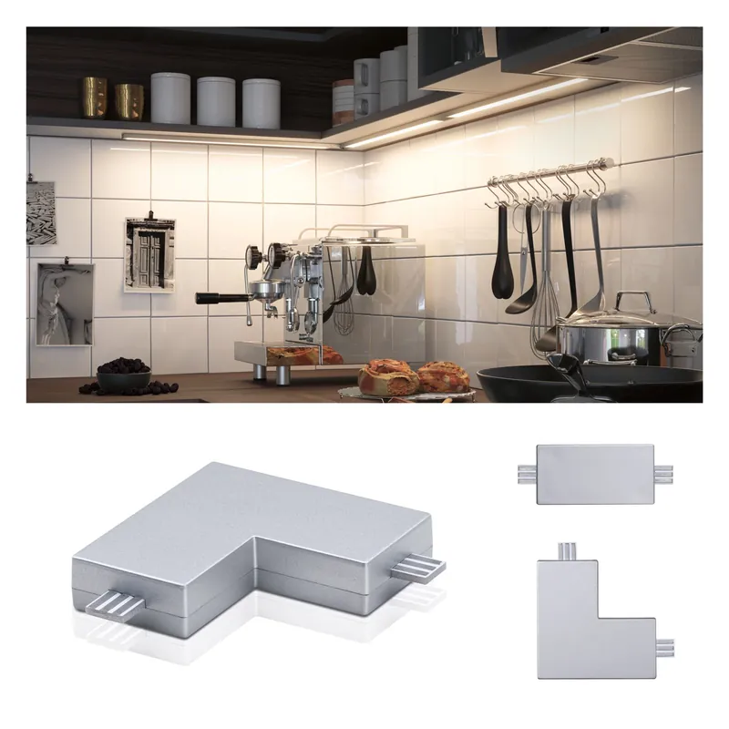 Clever Connect Verbinder Barre 50x50mm Chrom matt Preisknaller