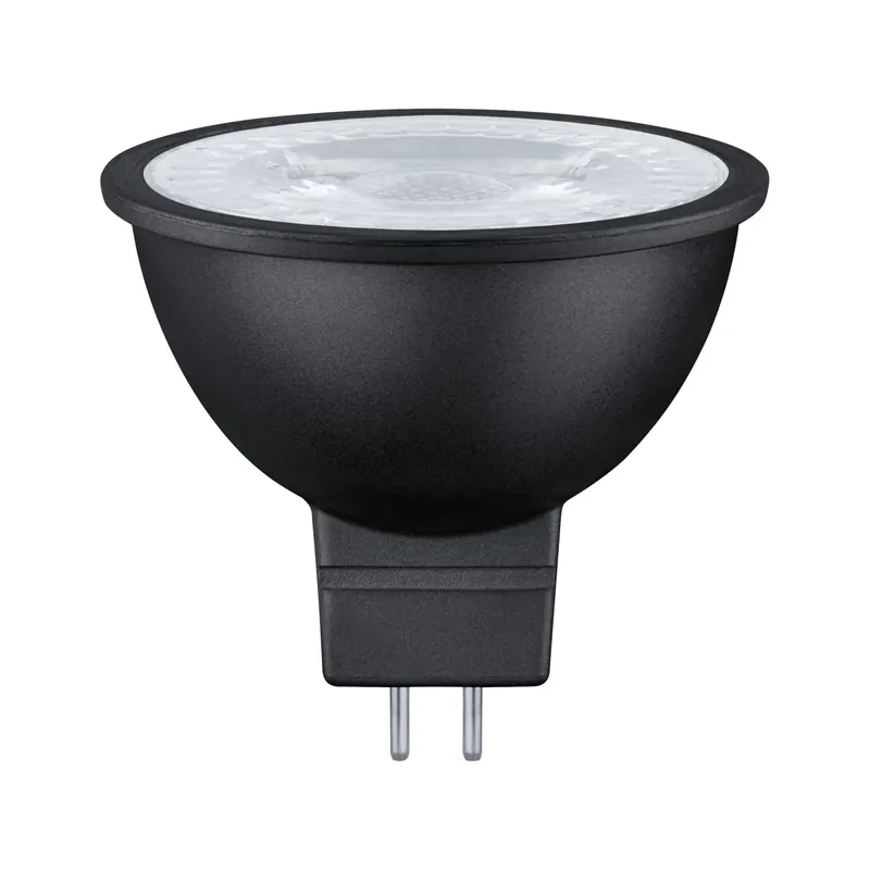 Must-Have Standard 12V LED Reflektor 1er-Set 445lm 6,5W 2700K dimmbar Schwarz matt